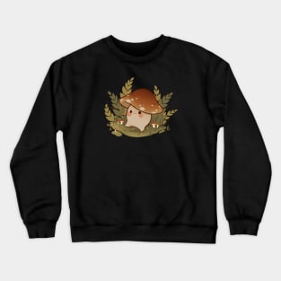 Brown Mushroom On A Walk Crewneck Sweatshirt